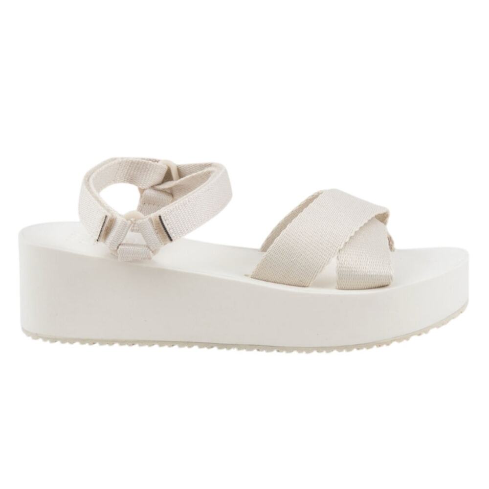BILLABONG Kona Womens Platform Sandals Cream/White NWT Size: 10